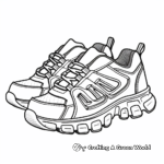 Comfortable trail running shoe Coloring Pages 3