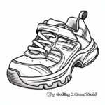 Comfortable trail running shoe Coloring Pages 4