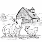 Comforting Farm Animals Coloring Sheets 1