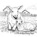 Comforting Farm Animals Coloring Sheets 2