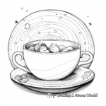 Comforting Tea Cup Artwork Coloring Pages 1