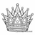 Complex Crown Pattern Coloring Pages 4