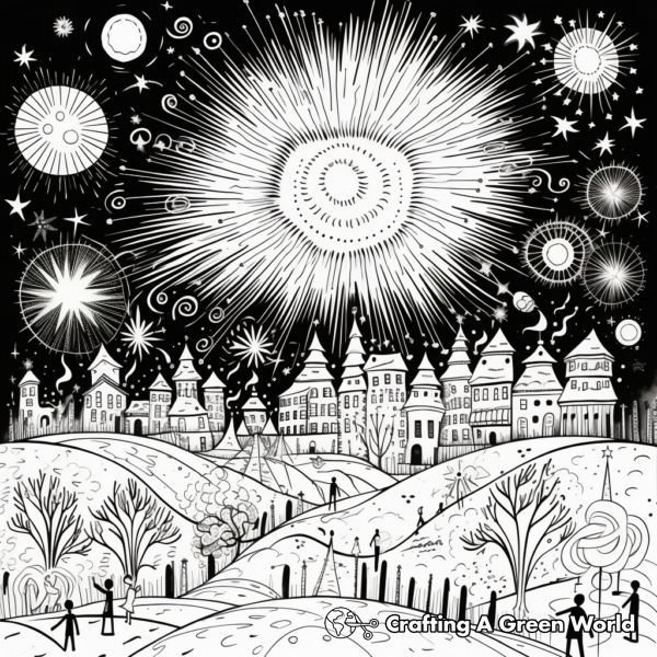 New Years For Adults Coloring Pages - Free & Printable!