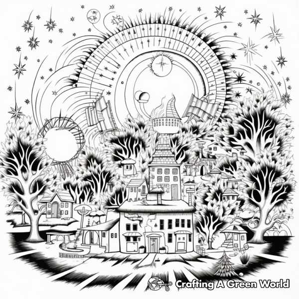New Years For Adults Coloring Pages - Free & Printable!
