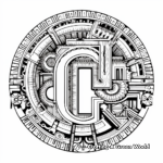Complex Letter C Mandala Coloring Pages 3