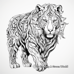 Complex Tamable Tiger Coloring Pages 1