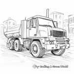 Construction Vehicles Coloring Pages for Children 1