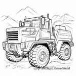 Construction Vehicles Coloring Pages for Children 4