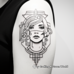 Contemporary Geometric Tattoo Coloring Pages 2