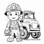 Cool Fire Fighting Equipment Coloring Pages 1