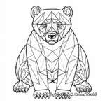 Cool Geometric Bear Coloring Pages 3