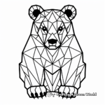 Cool Geometric Bear Coloring Pages 4