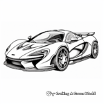Cool McLaren P1 SuperCar Coloring Pages 3