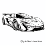 Cool McLaren P1 SuperCar Coloring Pages 4