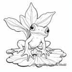 Coqui Coloring Pages Featuring Puerto Rican Flora and Fauna 3