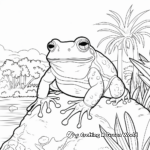 Coqui in Its Natural Habitat Coloring Pages 2