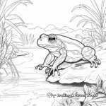 Coqui in Its Natural Habitat Coloring Pages 3