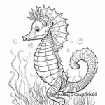 Coronet Seahorse Coloring Pages 1