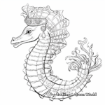 Coronet Seahorse Coloring Pages 2