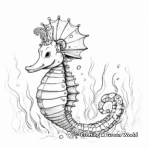 Coronet Seahorse Coloring Pages 3