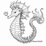 Coronet Seahorse Coloring Pages 4