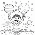 Cosmic-Themed Universe Is In Your Favor Positive Affirmation Coloring Pages 3