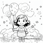Cosmic-Themed Universe Is In Your Favor Positive Affirmation Coloring Pages 4