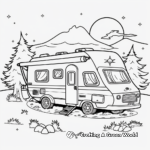 Country-Side RV and Camper Scene Coloring Pages 4