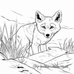 Coyote Hunting Coloring Pages 1