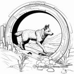 Coyote Hunting Coloring Pages 2