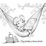 Cozy Camping Hammock Coloring Pages 1