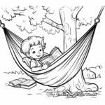 Cozy Camping Hammock Coloring Pages 2