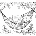 Cozy Camping Hammock Coloring Pages 3