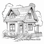 Cozy Cottage Home Coloring Pages 3