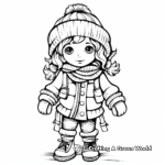 Cozy Winter Clothes Coloring Pages 1