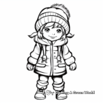 Cozy Winter Clothes Coloring Pages 2