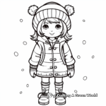Cozy Winter Clothes Coloring Pages 4