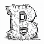Crack-the-Code Letter 'B' Coloring Pages 3