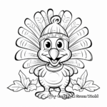Craft Your Thanks with Turkey and Colors Coloring Sheets 2