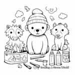 Crafting Animal Coloring Pages 4