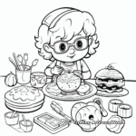 Crafting Food-Themed Coloring Pages 3