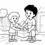 Creating Happiness by Helping Others Coloring Pages 2