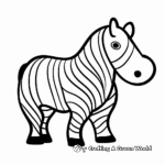 Creative Abstract Hippo Coloring Pages 1