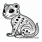 Creative Abstract Leopard Gecko Coloring Pages 2