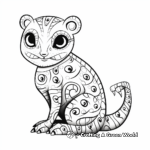 Creative Abstract Leopard Gecko Coloring Pages 3