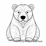 Creative Arctic Polar Bear Coloring Pages 1