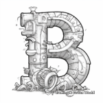 Creative Letter 'B' Alphabet Coloring Pages 3