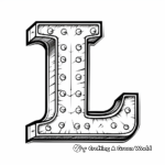 Creative Letter L Lego Coloring Pages 1