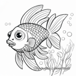Creative Rainbow Fish Pattern Coloring Pages 2