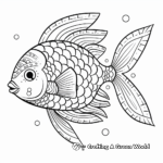 Creative Rainbow Fish Pattern Coloring Pages 3